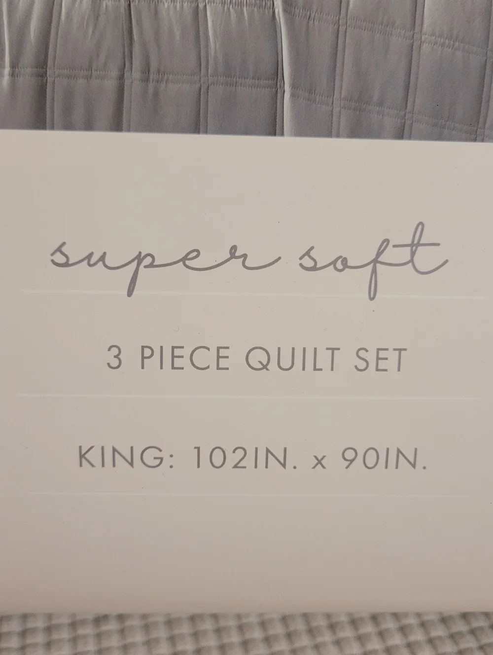 AVEDON Super Soft King 3-Piece Quilt Set in Light Green